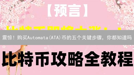 震惊！购买Automata(ATA)币的五个关键步骤，你都知道吗？
